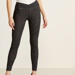 NEW Marled Dark Charcoal Grey Soft Hacci Leggings